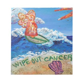 Wipe Out Cancer Angel Notepads