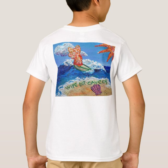 Wipe Out Cancer Angel Shirt (Back) (Back)