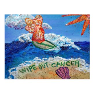 Wipe Out Cancer Cancer Postcard