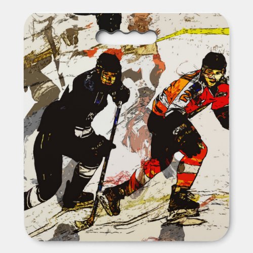 Wipe Out _ Hockey Players  Seat Cushion