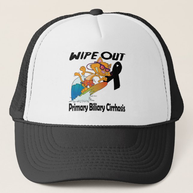 Wipe Out Primary Biliary Cirrhosis Trucker Hat (Front)