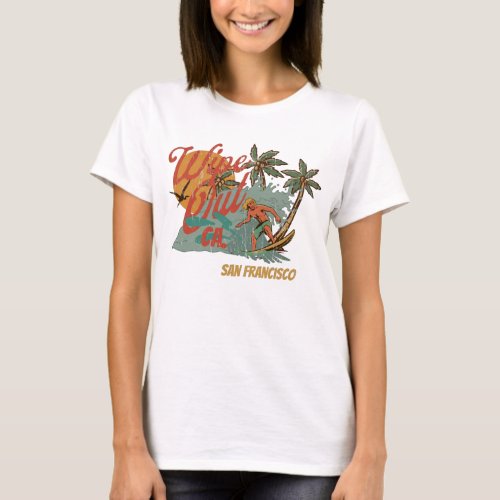Wipe Out Surf California vintage retro T_Shirt