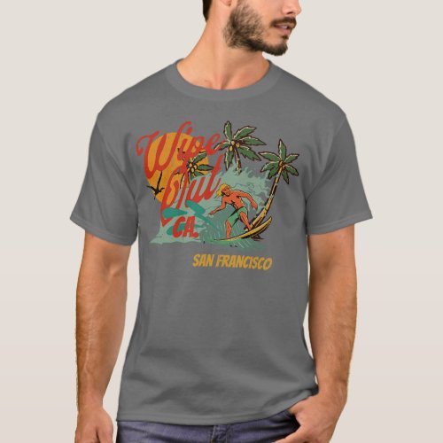 Wipe Out Surf California vintage retro T_Shirt