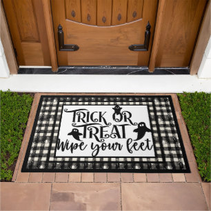 Wipe Your Feet, A Trick or Treat Welcome Doormat
