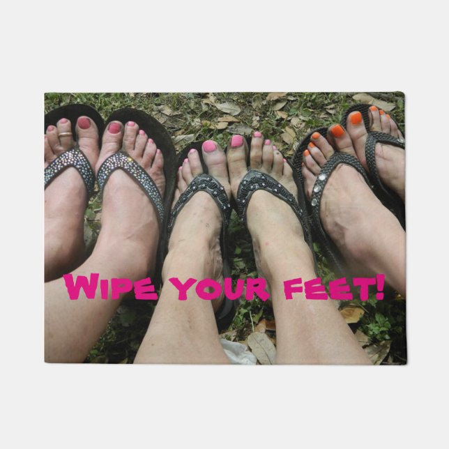 Wipe your Feet Door Matt Doormat (Front)