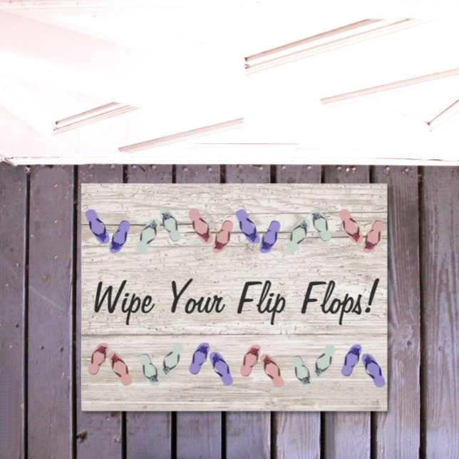 Wipe Your Flip Flops Door Mat (Creator Uploaded)