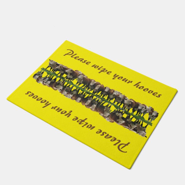 Wipe Your Hooves - Cattle Doormat (Angled)
