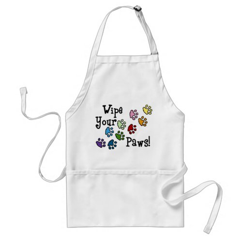 Wipe Your Paws Adult Apron