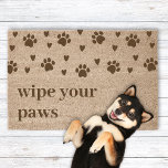 Wipe Your Paws Doormat<br><div class="desc">This doormat can be personalized for a cute front porch upgrade!</div>