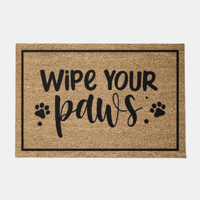 Wipe Your Paws Doormat (Front)