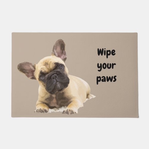 Wipe your Paws Fun Pug Dog Pet Animal Doormat