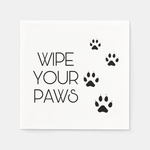 Wipe Your PAWS Paper Napkins