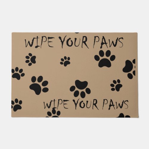 Wipe Your Paws Welcome Doormat