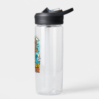 Wipeout Moai Chibi Surf Fail Water Bottle