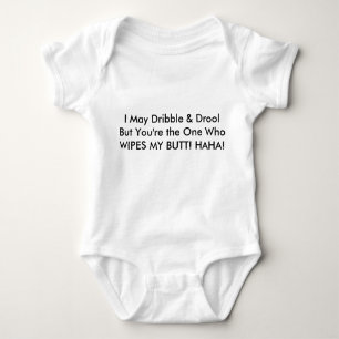 WIPES MY BUTT Baby Jersey. Funny Baby Clothes Baby Bodysuit
