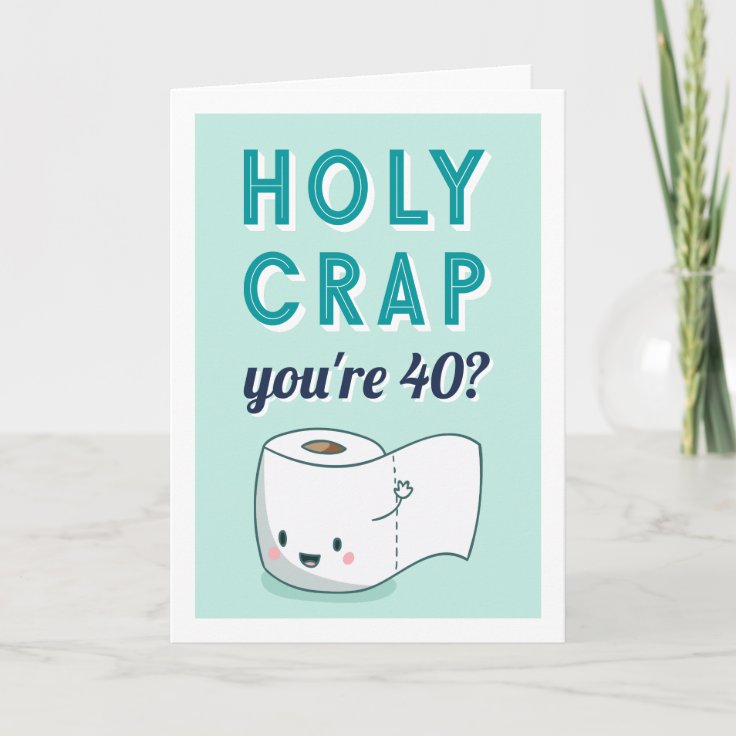 Wiping Away Another Year | Custom Age Birthday Card | Zazzle