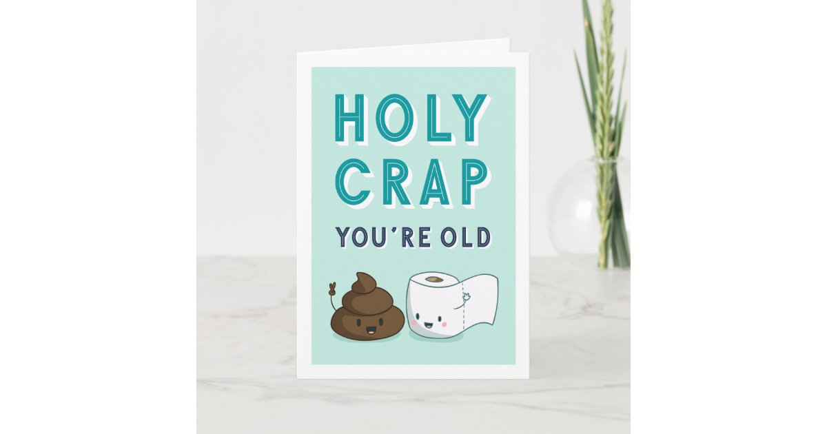 Wiping Away Another Year | Funny Birthday Card | Zazzle