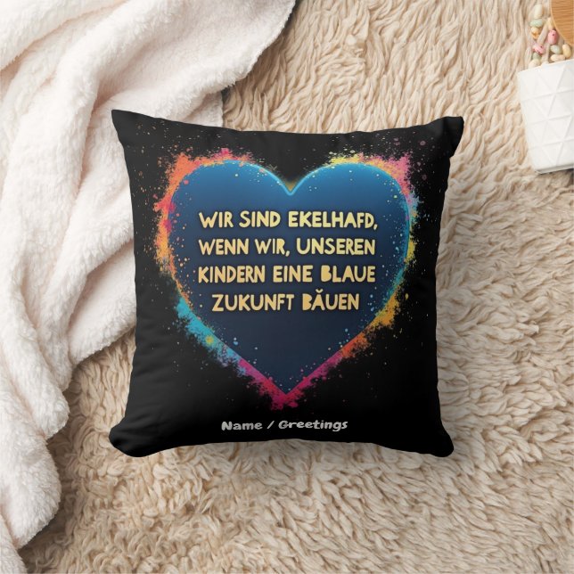 Wir Sind Ekelhaft Wenn Wir Unseren Kindern Eine Throw Pillow (Blanket)