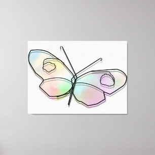 Wire Butterfly Canvas Print