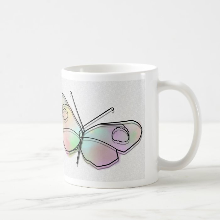 Wire Butterfly Coffee Mugs