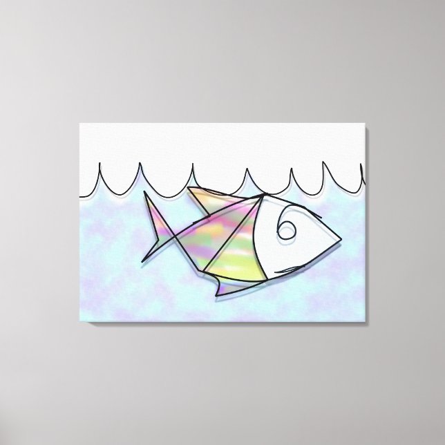 Wire Fish Canvas Print (Front)