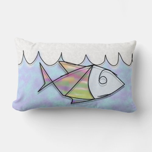 Wire Fish Lumbar Pillow