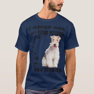 Wire Fo Terrier Quote Mom Dad Print, Smooth Fo Ter T-Shirt