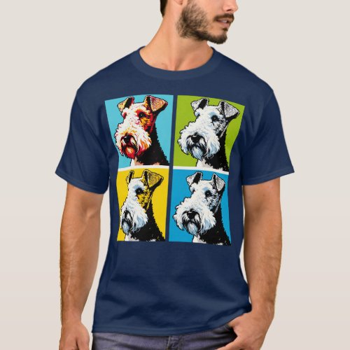 Wire Fox Terrier Art Dog Lovers T_Shirt