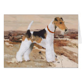 Wire Fox Terrier Autumn (Front Horizontal)
