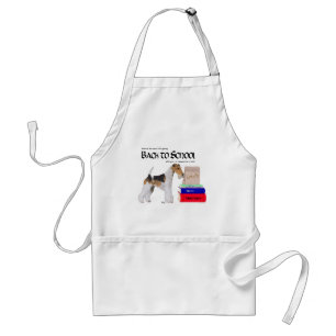 Wire Fox Terrier Back to School Adult Apron