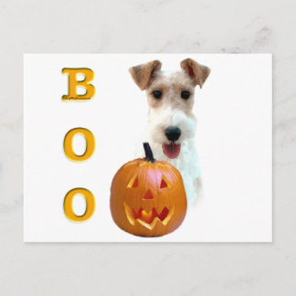 Wire Fox Terrier Boo Postcard