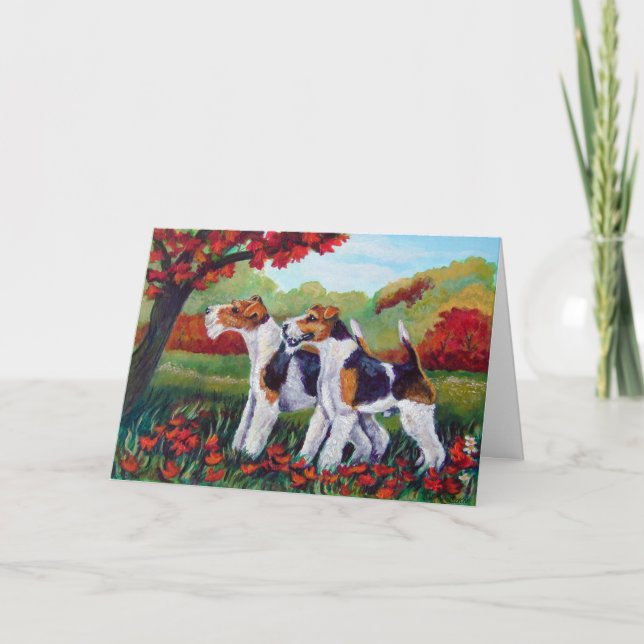 Wire Fox Terrier Cards (Front)
