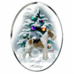 Wire Fox Terrier Christmas Gifts Ornament<br><div class="desc">Wonderful Wire Fox Terrier Christmas art. Wide variety of Holiday merchandise. Great Christmas gifts for fox terrier lovers. Quality products</div>