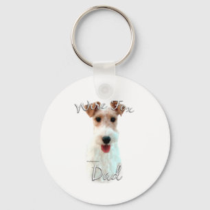 Wire Fox Terrier Dad 2 Keychain