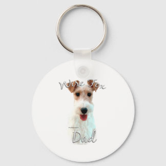Wire Fox Terrier Dad 2 Keychain