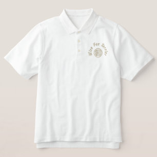 Wire Fox Terrier Dad Gifts Embroidered Polo Shirt
