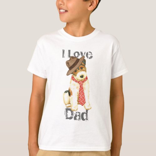 Wire Fox Terrier Dad T_Shirt