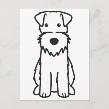 Wire Fox Terrier Dog Cartoon Postcard by DogBreedCartoon at Zazzle