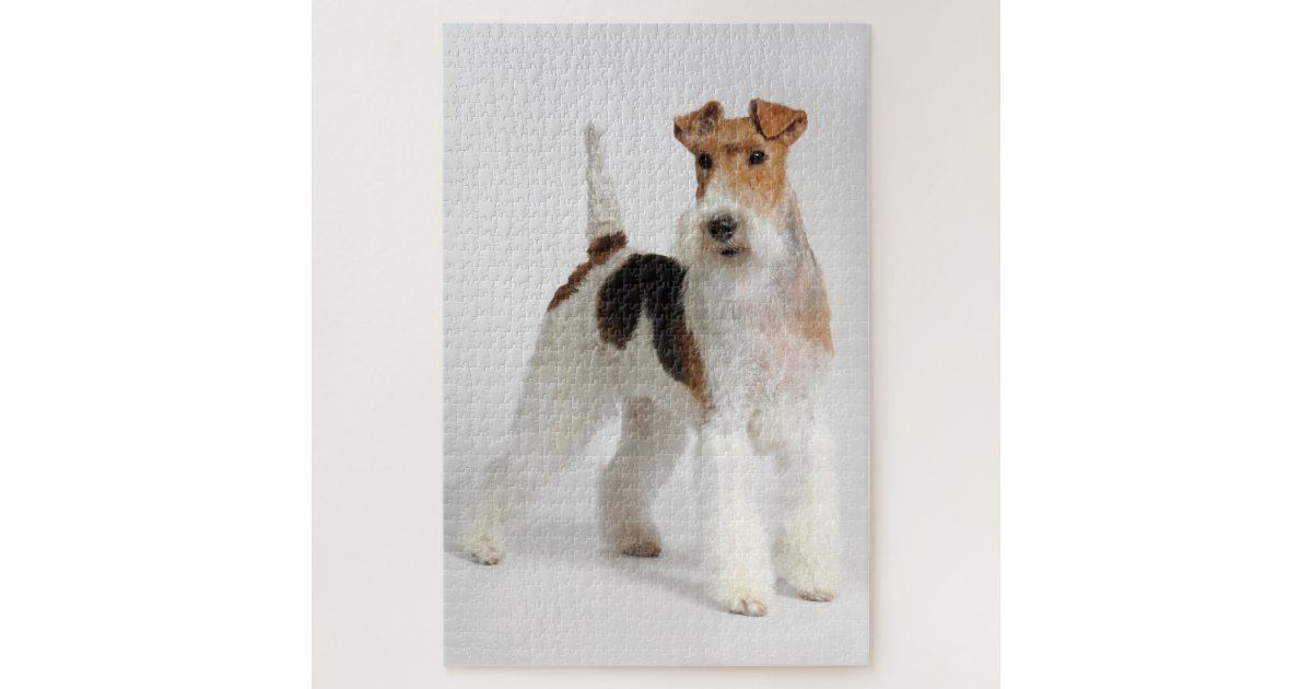 Wire Fox Terrier Dog Photo Jigsaw Puzzle | Zazzle