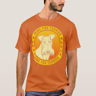 Wire Fox Terrier Dog Portrait Premium T-Shirt
