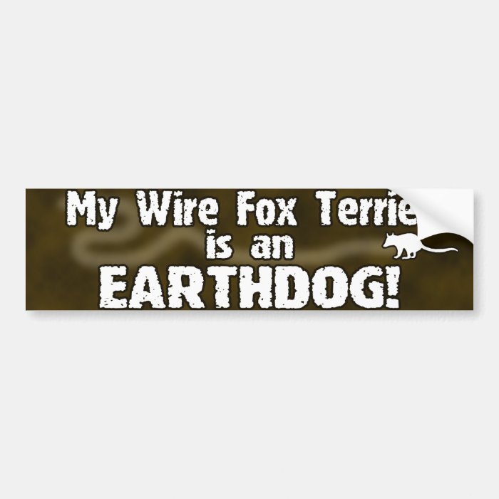 Wire Fox Terrier Earthdog Bumper Sticker