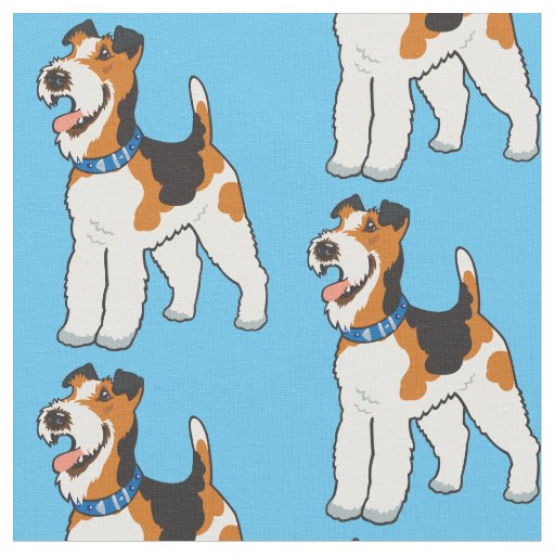 Wire Fox Terrier  Fabric