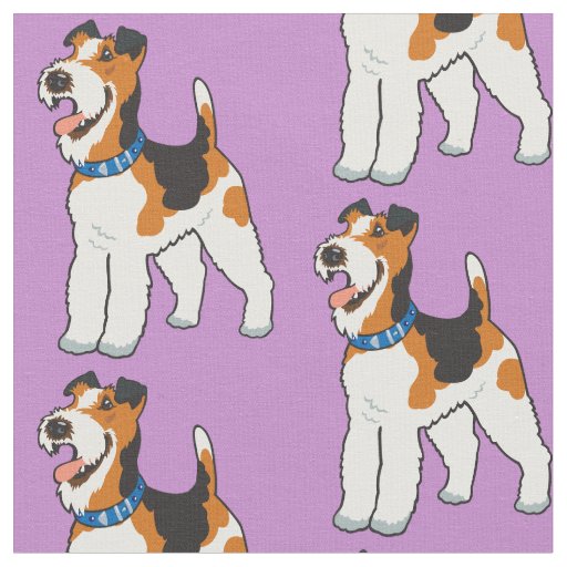 Wire Fox Terrier Fabric