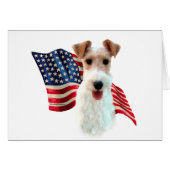 Wire Fox Terrier Flag (Front Horizontal)