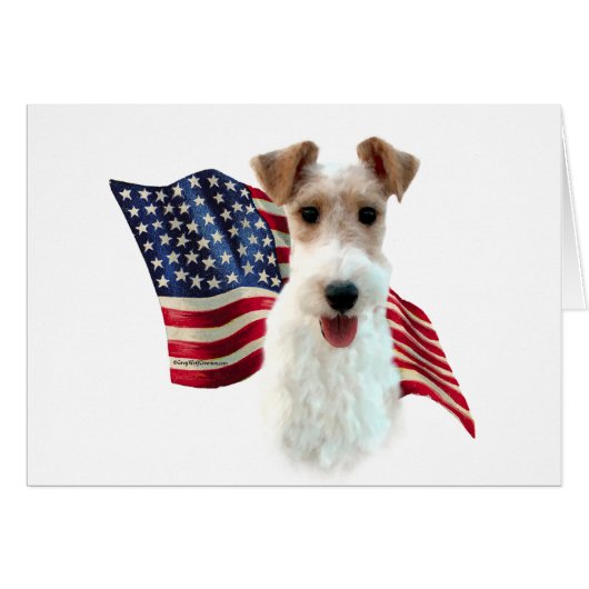 Wire Fox Terrier Flag Cards (Front Horizontal)