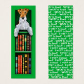 Wire Fox Terrier Green Bookmark (Front & Back)