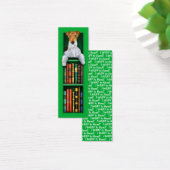 Wire Fox Terrier Green Bookmark (Desk)