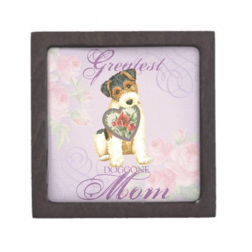 Wire Fox Terrier Heart Mom Gift Box