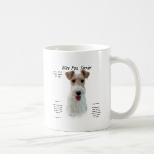 Wire Fox Terrier History; about wire fox terrier Coffee Mug