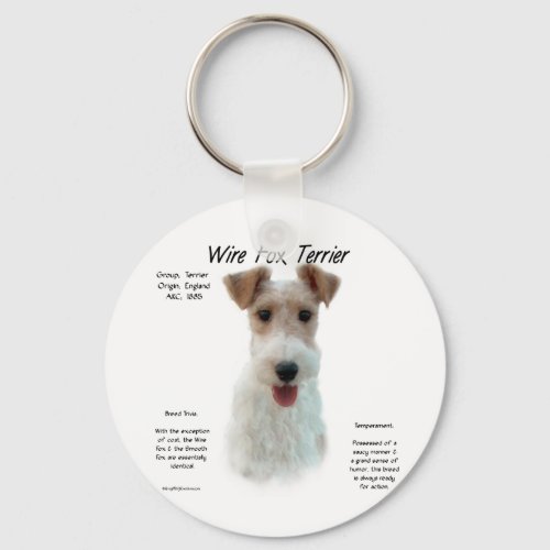 Wire Fox Terrier History about wire fox terrier Keychain